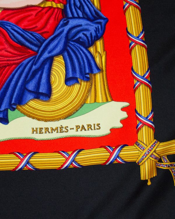 1989  Republique Francaise Liberte Egalite Fraternite  Silk Scarf For Discount