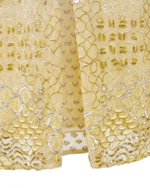 Gold Sequin, Embroidered and Beaded Cocktail Dress Cheap