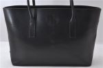 Authentic PRADA Leather Shoulder Tote Bag Purse Black 1020D Sale