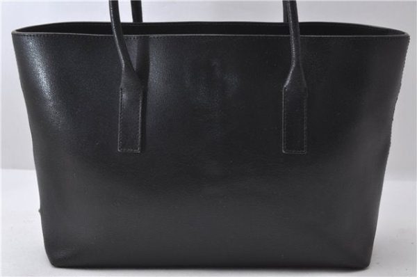 Authentic PRADA Leather Shoulder Tote Bag Purse Black 1020D Sale