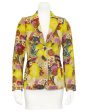 Floral Linen Blazer Cheap