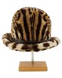 Stencil Fur Faux Leopard Bowler Hat Online