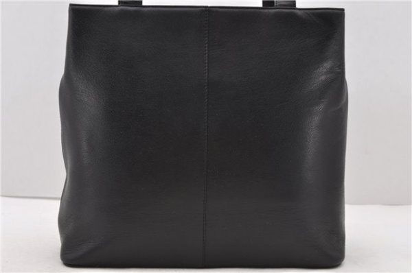 Authentic BURBERRY Vintage Leather Shoulder Tote Bag Black 0981D Fashion