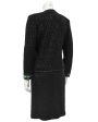 Black Knit Evening Suit with Art Deco Inspired Beading Fashion