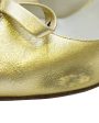 Gold Leather Slingbacks Online now