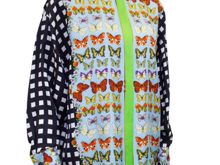 Butterfly Silk Shirt Discount