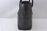 Authentic PRADA Leather Shoulder Tote Bag Purse Black 1020D Sale