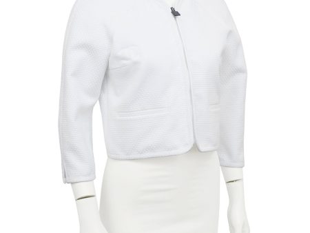 White Pique Jacket Hot on Sale