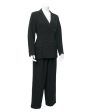 Black Wool Suit with Net pockets Discount