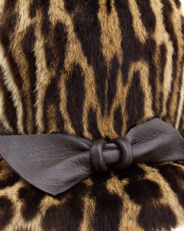 Stencil Fur Faux Leopard Bowler Hat Online