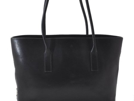 Authentic PRADA Leather Shoulder Tote Bag Purse Black 1020D Sale