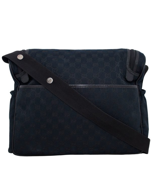 Black Monogram Canvas Diaper Bag For Discount