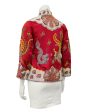 Red Dragon and Phoenix Beaded Jacket Hot on Sale