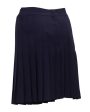 Navy Pleated Skirt Online now