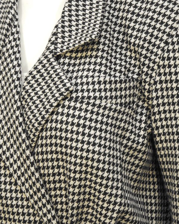 Black and White Houndstooth Jacket Online now