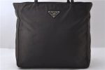 Authentic PRADA Nylon Tote Hand Bag Purse Brown 0977D Supply