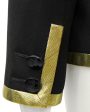 Black Jacket with Gold Lurex Trim Online Sale