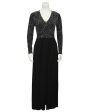 Black Jersey and Silver Beaded Gown Hot on Sale