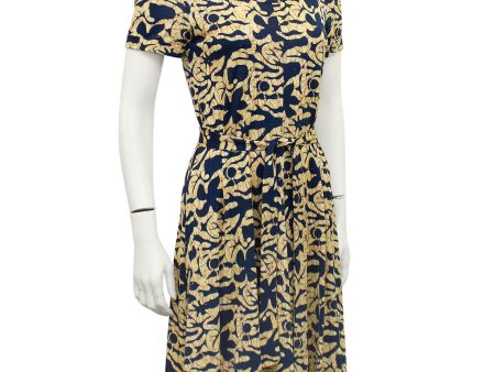 Yellow and Navy Dress Discount