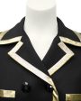 Black Jacket with Gold Lurex Trim Online Sale