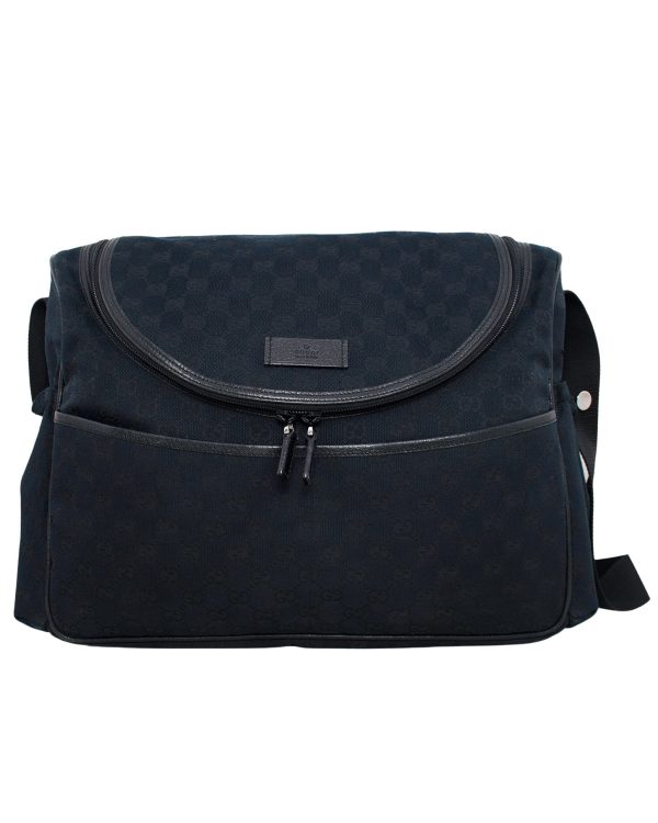 Black Monogram Canvas Diaper Bag For Discount