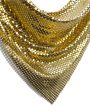 Gold mesh scarf necklace Fashion