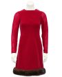 Red Wool Haute Couture Ensemble with Mink Trim Discount