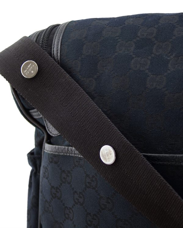 Black Monogram Canvas Diaper Bag For Discount