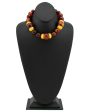 Faux Amber Oversized Bead Necklace Online now