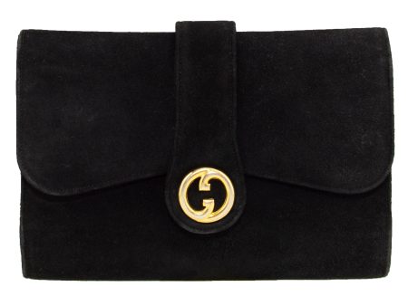 Black Suede Clutch For Discount