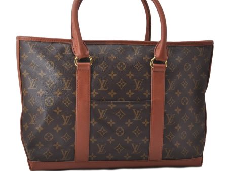 Auth Louis Vuitton Monogram Sac Weekend PM Vintage Tote Hand Bag M42425 LV 0976D For Cheap