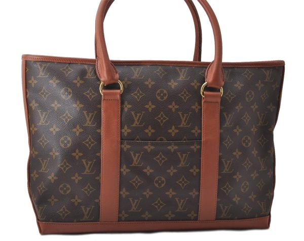 Auth Louis Vuitton Monogram Sac Weekend PM Vintage Tote Hand Bag M42425 LV 0976D For Cheap