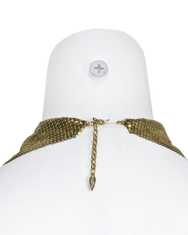 Gold mesh scarf necklace Fashion