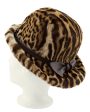 Stencil Fur Faux Leopard Bowler Hat Online