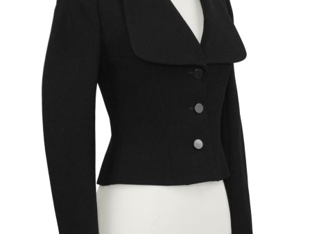 Black Cropped Blazer Fashion