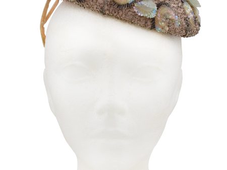 1950s Alice May Pale Pink Beaded Beret Online Hot Sale