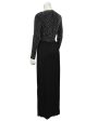 Black Jersey and Silver Beaded Gown Hot on Sale