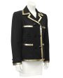 Black Jacket with Gold Lurex Trim Online Sale