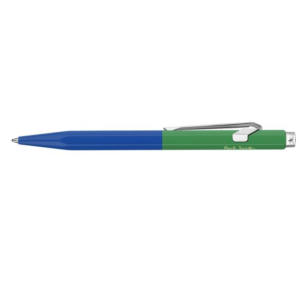 Caran d Ache 849 Paul Smith Ball Pen - Cobalt Blue & Emerald Green (Limited Edition) Sale