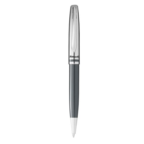 Pelikan Jazz Classic Ball Pen - Grey & Chrome Hot on Sale