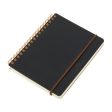 Midori WM Grain Black Wirebound Notebook - B6, Ruled & Plain on Sale