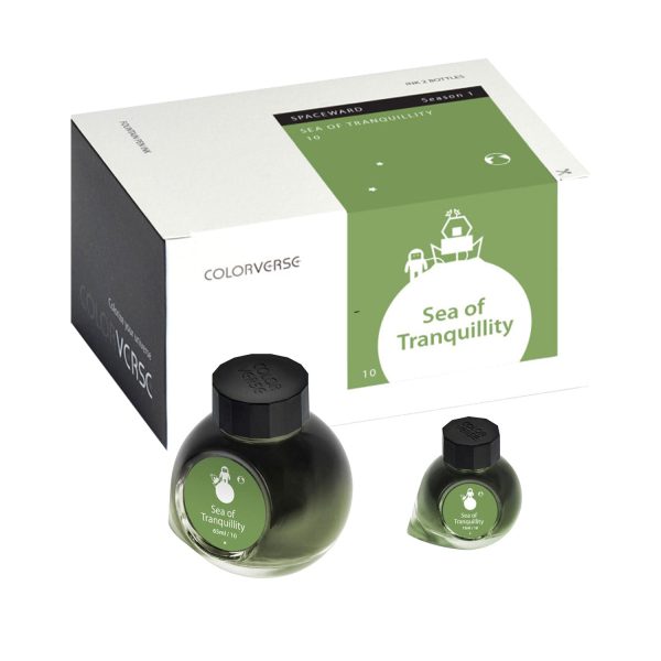 Colorverse Spaceward Sea of Tranquility Ink Bottle, Green - 65ml + 15ml Online Hot Sale