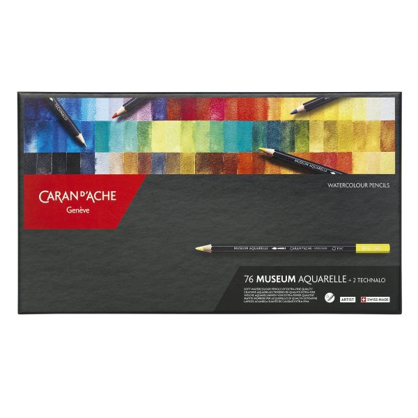 Caran d Ache Museum Aquarelle - Standard Box of 76 Colours Online Sale