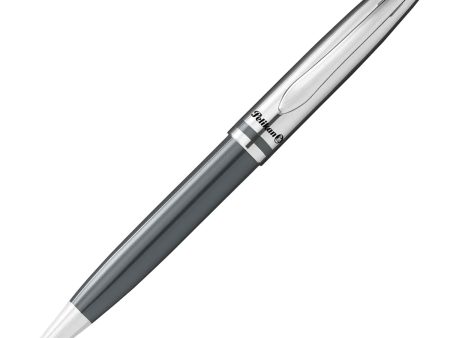 Pelikan Jazz Classic Ball Pen - Grey & Chrome Hot on Sale