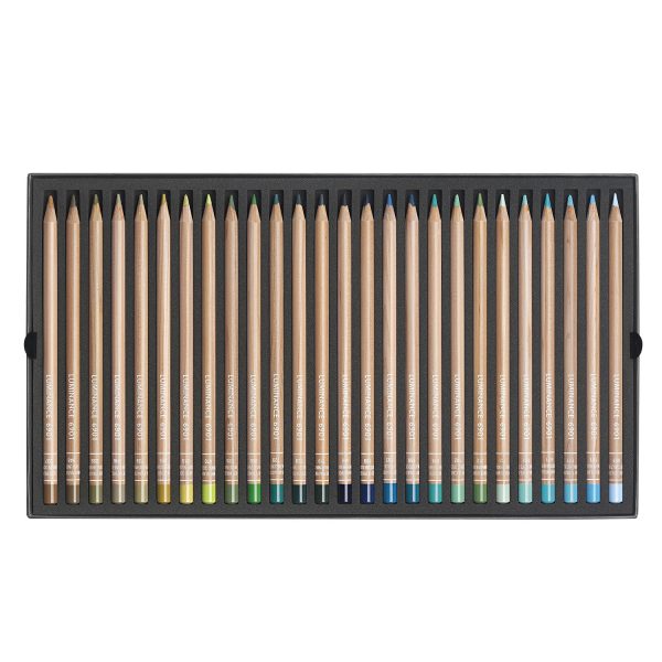 Caran d Ache Luminance 6901 - Box of 100 Colour Pencils + 2 Blender Hot on Sale