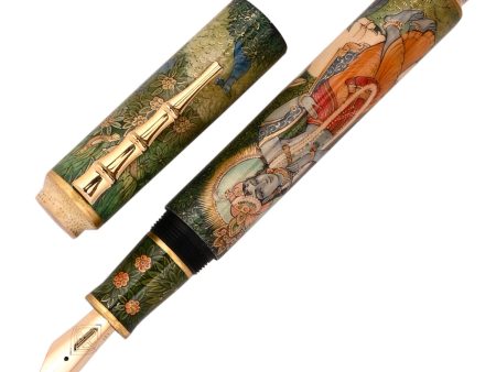 AP Limited Editions - The Writer Russian Lacquer Art Fountain Pen - The Young Krishna For Cheap