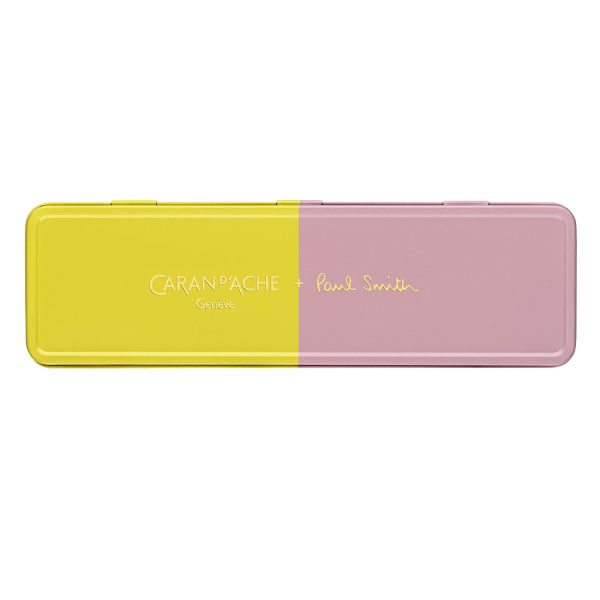 Caran d Ache 849 Paul Smith Ball Pen - Chartreuse Yellow & Rose Pink (Limited Edition) Discount