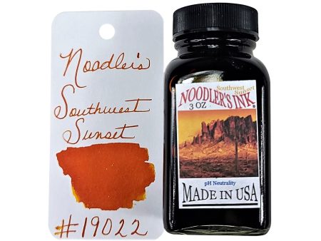 Noodler s 19022 Southwest Sunset Ink Bottle, Orange - 88ml For Discount