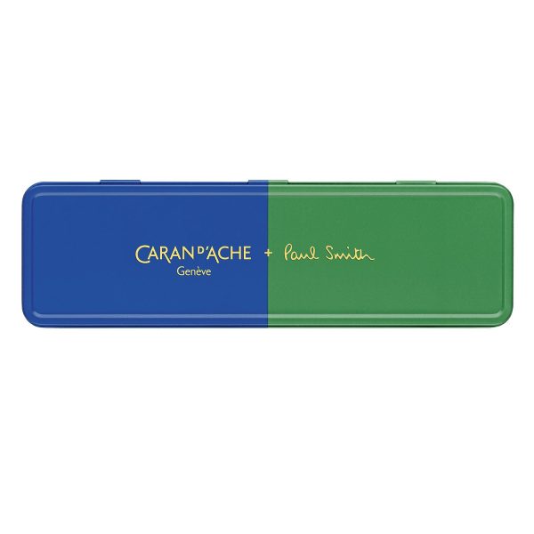 Caran d Ache 849 Paul Smith Ball Pen - Cobalt Blue & Emerald Green (Limited Edition) Sale