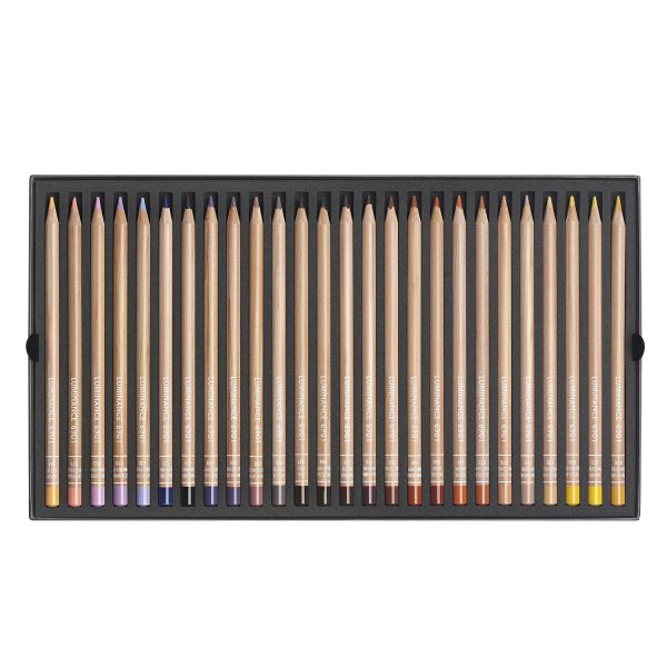 Caran d Ache Luminance 6901 - Box of 100 Colour Pencils + 2 Blender Hot on Sale